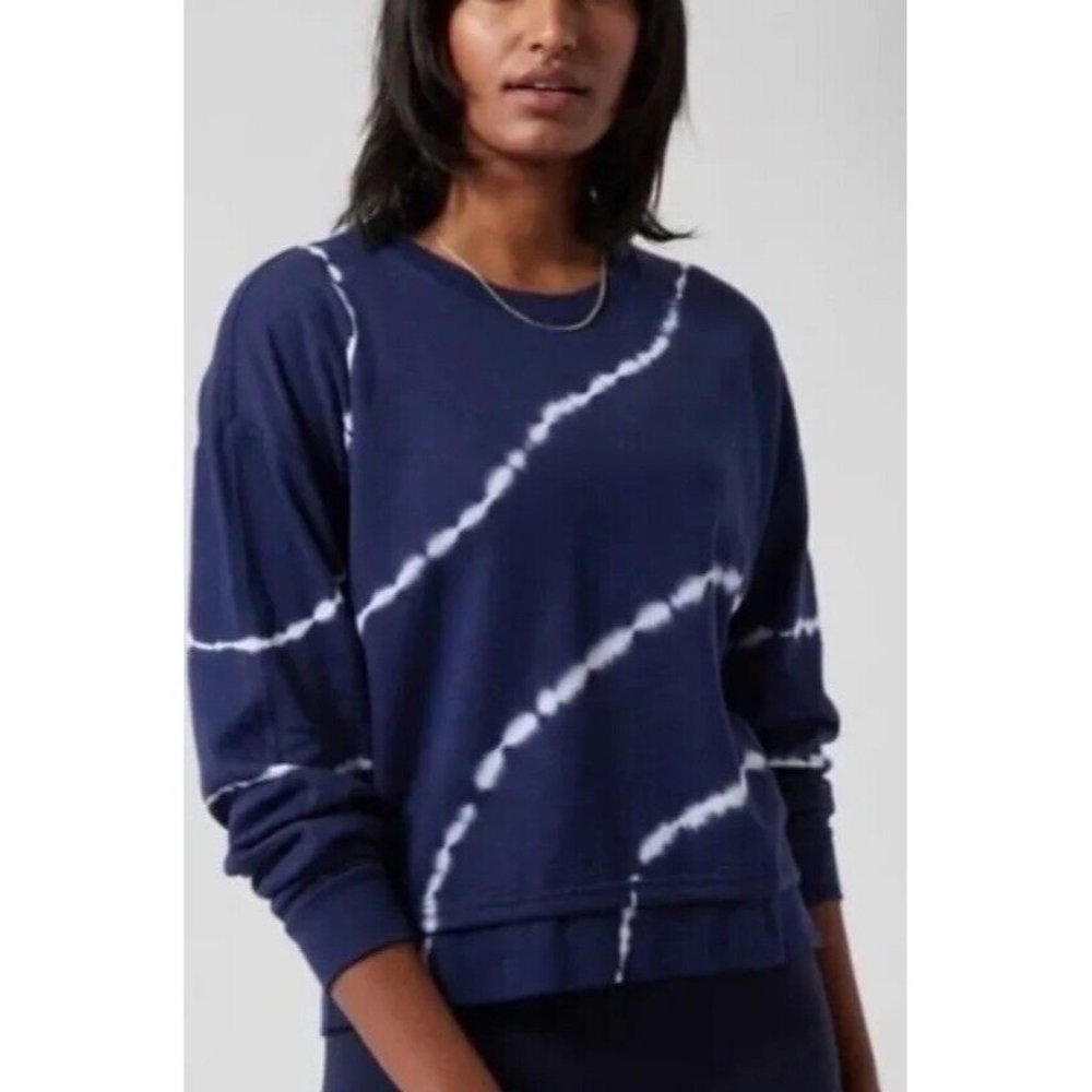Tie-Dye Crewneck Sweatshirt - Navy